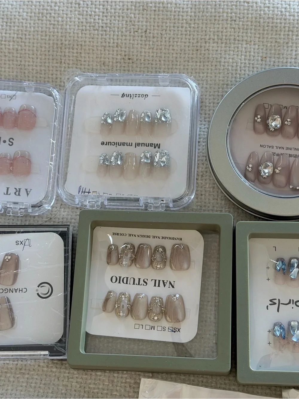 22 New Press-On Nail Sets Bundle XS | Cute Nail Art Collection